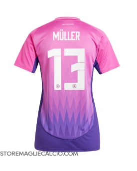 Germania Thomas Muller #13 Maglia Gara Trasferta Repliche Europei 2024 Donna